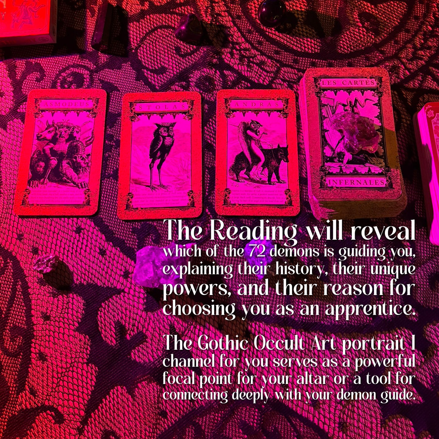 Which Goetia Demon Wants to Work with You? | Your Demon Spirit Guide Portrait | Gothic Occult Art & Shadow Work Reading
