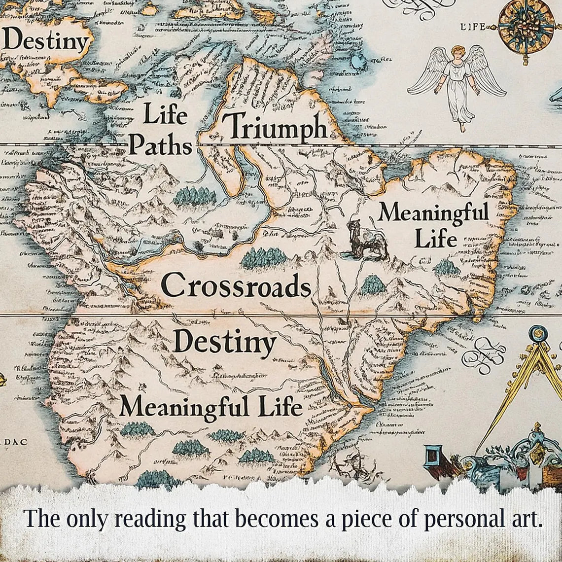 Your Soul's Destiny Astro Map | A Visual Fortune Telling of Your Life | Spiritual Artist Astrocartography Reading & Intuitive Drawing