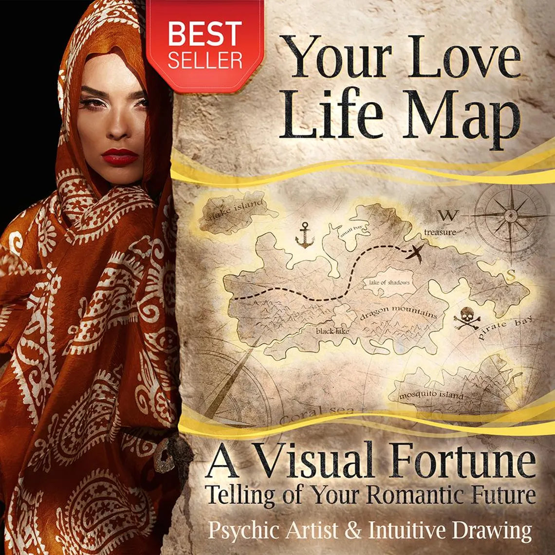 Carte de votre vie amoureuse | Chronologie visuelle de votre avenir sentimental | Lecture spirituelle et dessin intuitif