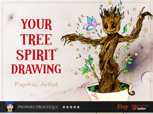 Are You Guided by a Tree Spirit? Floral Zodiac Sign Portrait | Intuitive Drawing and Reading of Your Nature Guardian