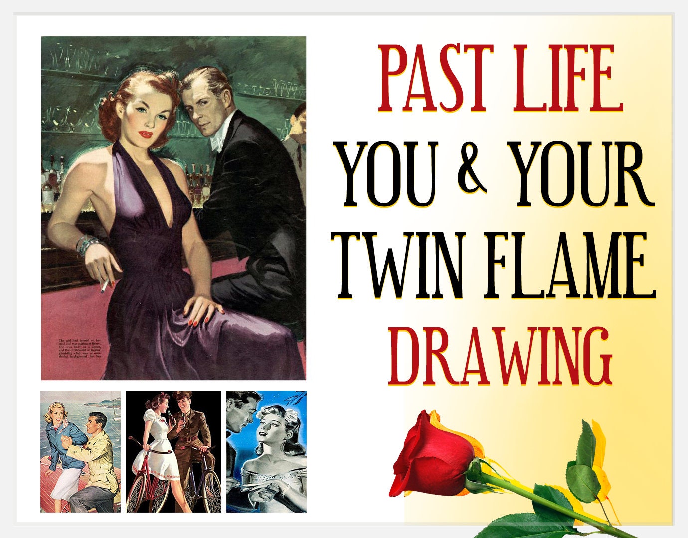 Votre amour est-il une réunion karmique ? | Tirage de tarot des vies antérieures des flammes jumelles et illustrations sur commande | Découvrez vos leçons et promesses karmiques