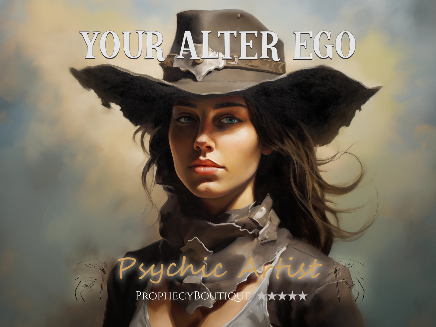 Your Alter Ego Brought to Life | Commissioned Art of Your Alter Ego | Intuitive Portrait and Personality Reading
