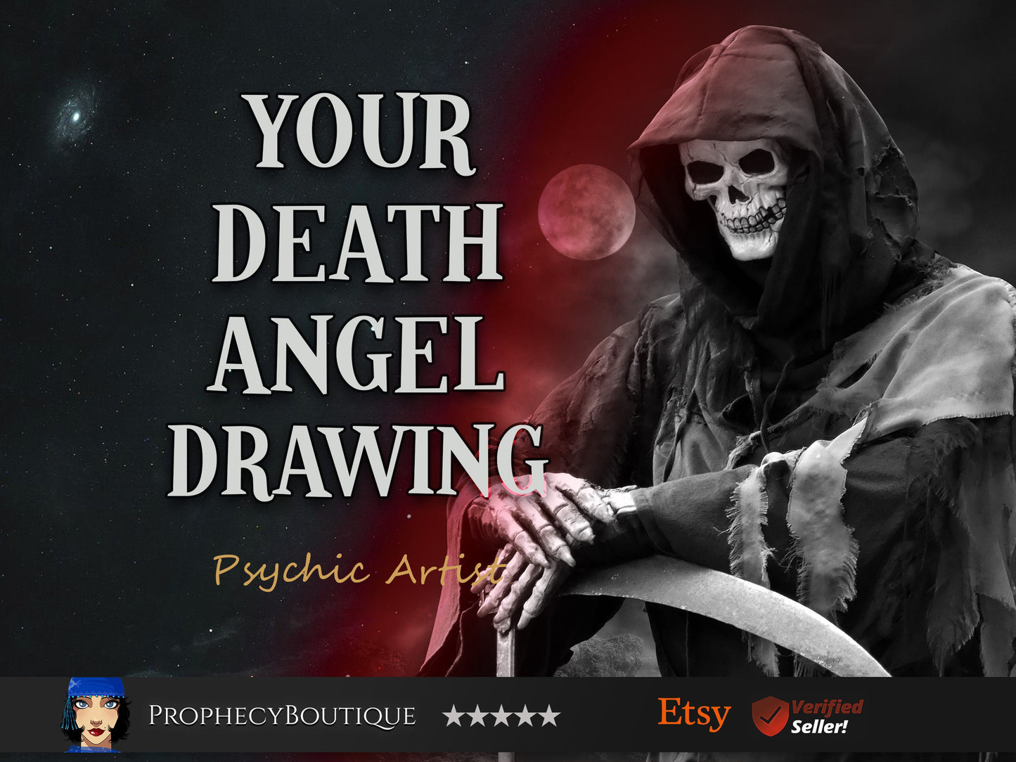 Meet Your Angel of Transition | Portrait & Reading of Your Grim Reaper | Your Teacher of Life and Death
