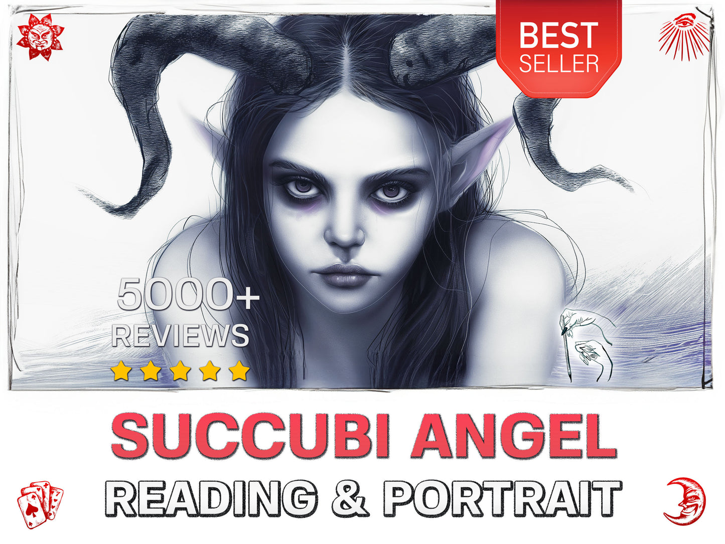 Who is the Seductress in Your Dreams? | Your Succubus Angel Portrait & Reading | Channeled Art to Awaken Your Passion