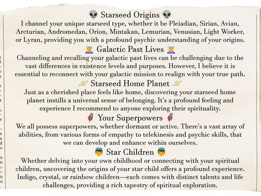 Starseed Origin Astrology Report | In-Depth Starseed Origins Reading | Starseed Home Planet, Alien Past Lives & Alien Contacts Astrology Art