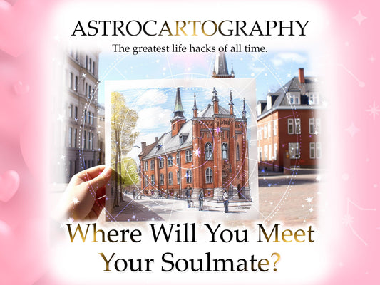 Where Will You Meet Your Soulmate? | Astrocartography Soulmate Location Astrology Reading | Future Husband Astro Map Report and Location Art