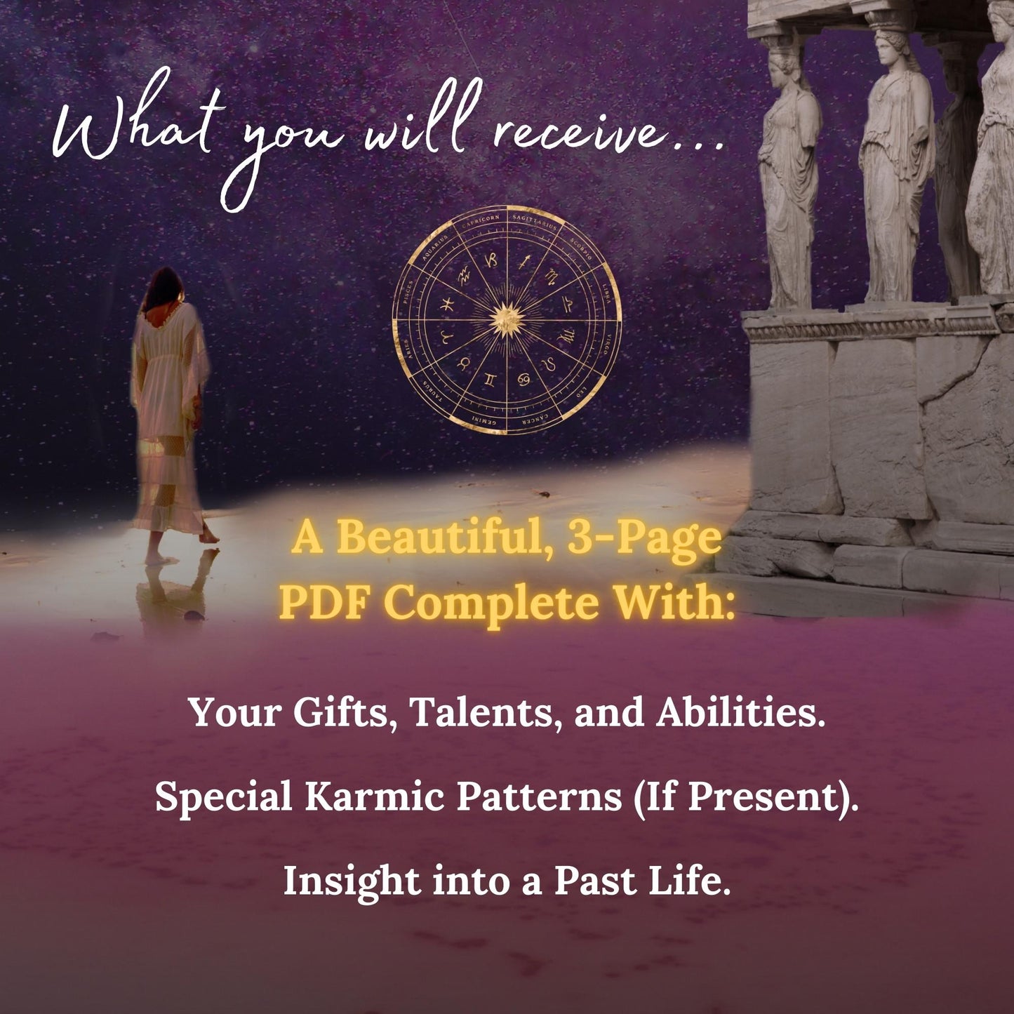 Your Gifts from Past Lives Astrology Report, In-Depth Birth Chart Reading, Past Lives, Talents and Abilities - Astrology Art