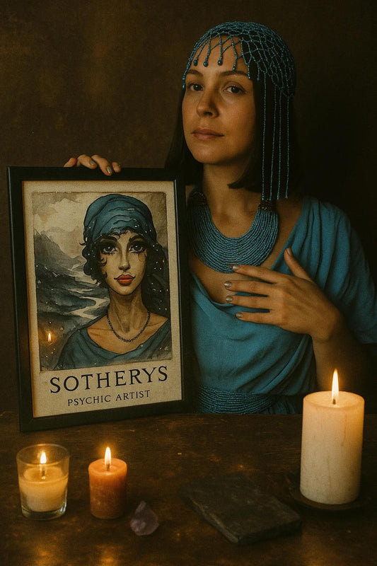 The Psychic Artist, Intuitive Psychic Drawing by Sotherys, Psychic Reading & Clairvoyance, Spiritual Artist Intuitive Reading