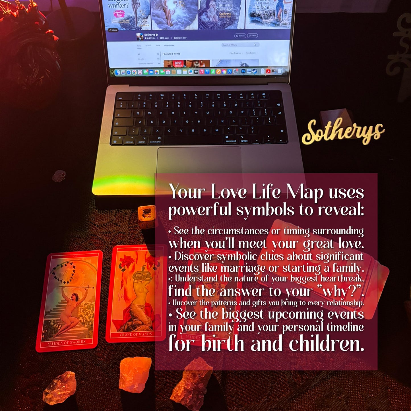 Your Love Life Map | A Visual Timeline of Your Romantic Future | Spiritual Artist Reading & Intuitive Drawing