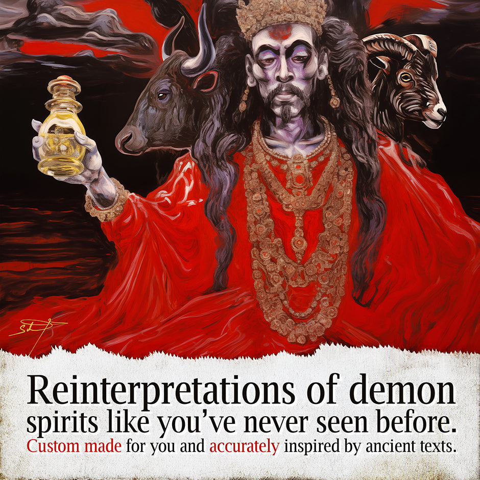 Which Goetia Demon Wants to Work with You? | Your Demon Spirit Guide Portrait | Gothic Occult Art & Shadow Work Reading